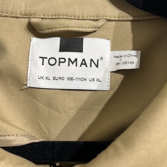 Topman / top shop mac style trench coat - Picture 3 of 4